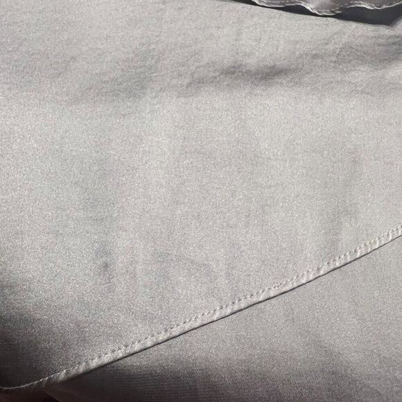 Fashion Bug Silver Grey 1X Layered Ruffly Sleeveless Women's Blouse Feminine - Picture 7 of 16